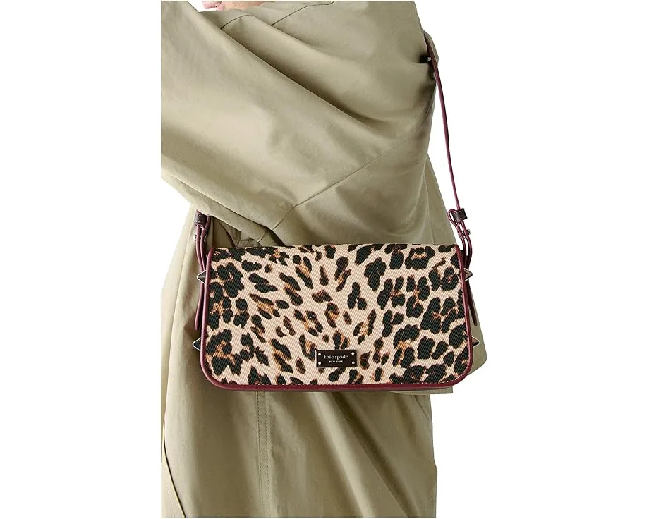 Kate Spade New York Сумка через плечо Liv Downtown из ткани с леопардовым принтом