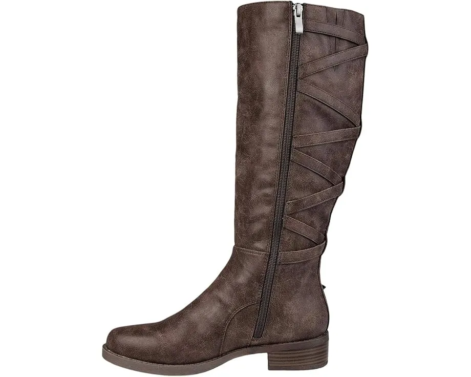 Ботинки Journee Collection Carly с зигзагообразной шнуровкой и низким каблуком