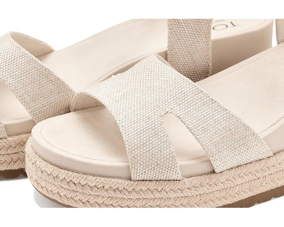 Сандалии TOMS Alana на клине с платформой и ремешками