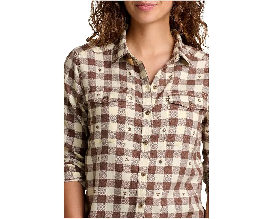 Рубашка Toad&Co Re-Form Flannel с длинным рукавом из переработанных материалов