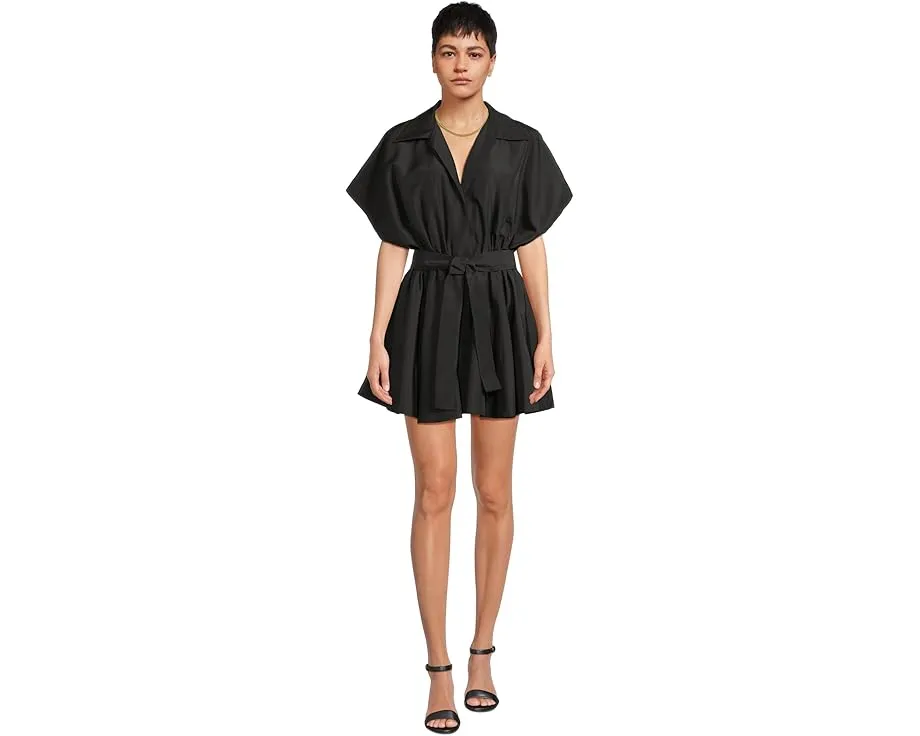 Мини-платье Norma Kamali Super Oversized с расклешенным низом и воротником