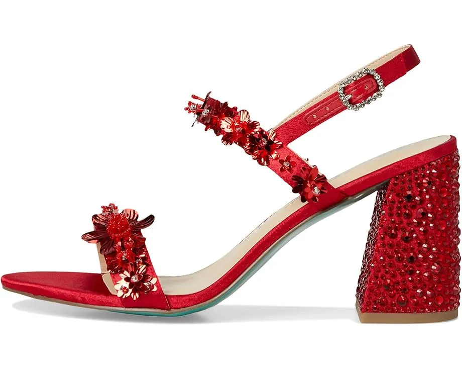 Босоножки на устойчивом каблуке Blue by Betsey Johnson Drue с ремешком и открытым носком