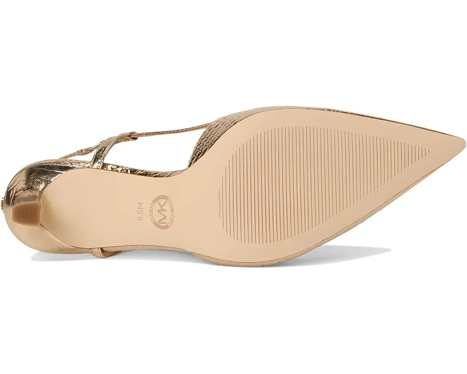 Туфли MICHAEL Michael Kors Alora Mid Sling с узором из зебрового страз и ремешком на щиколотке