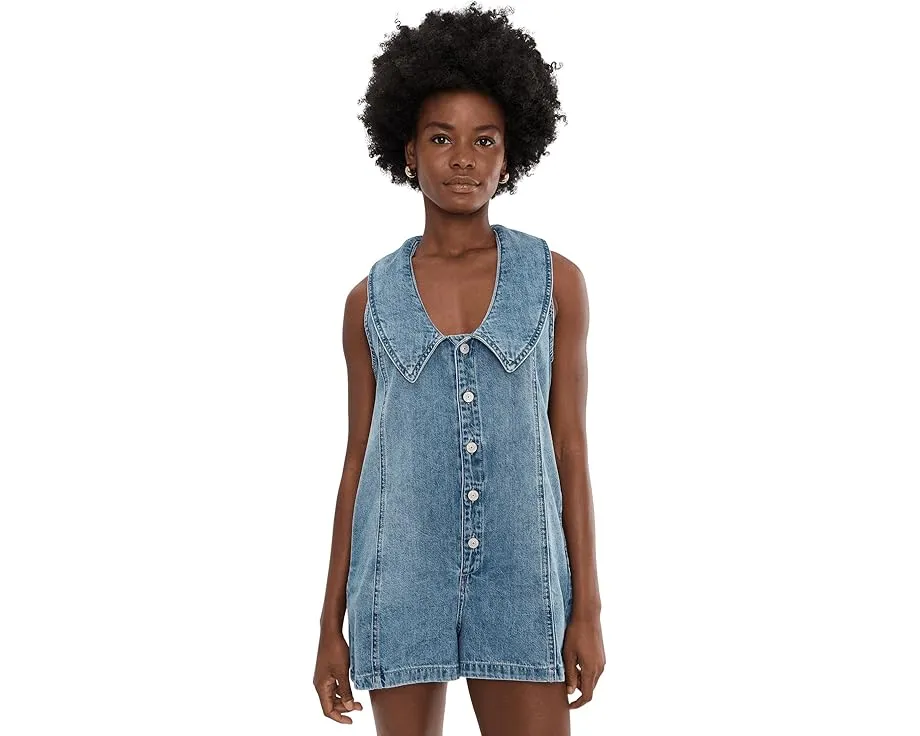 Комбинезон Free People We The Free Dover из денима с воротником