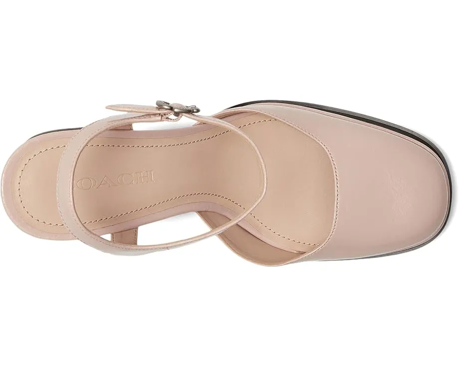 Туфли COACH Pump With Tea Rose с квадратным носком