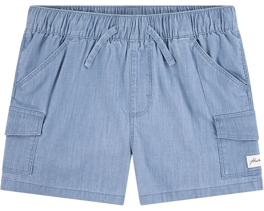Шорты Hurley Kids Pull-On Woven с эластичным поясом и карманами