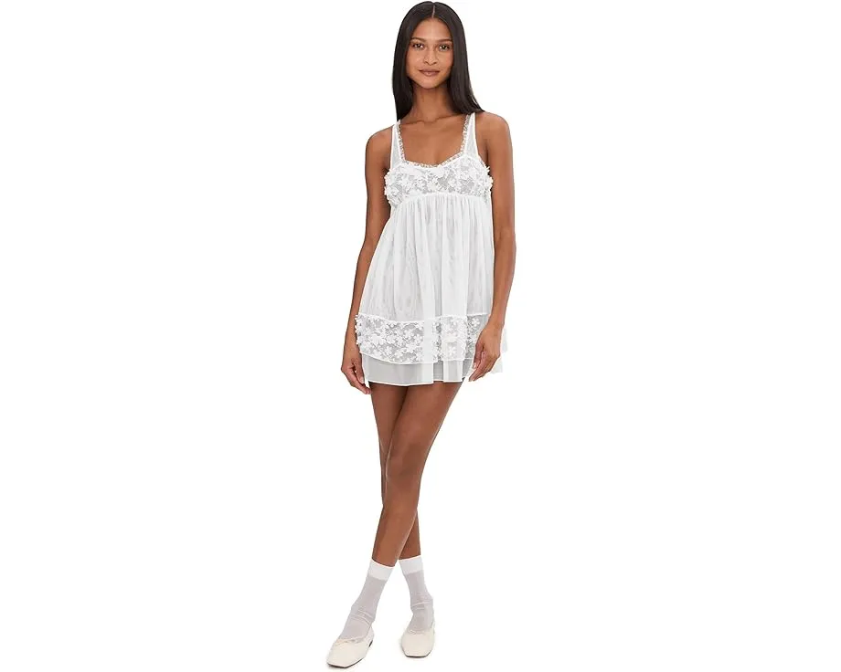 Платье-комбинация Free People Save The Date Slip с кружевной отделкой