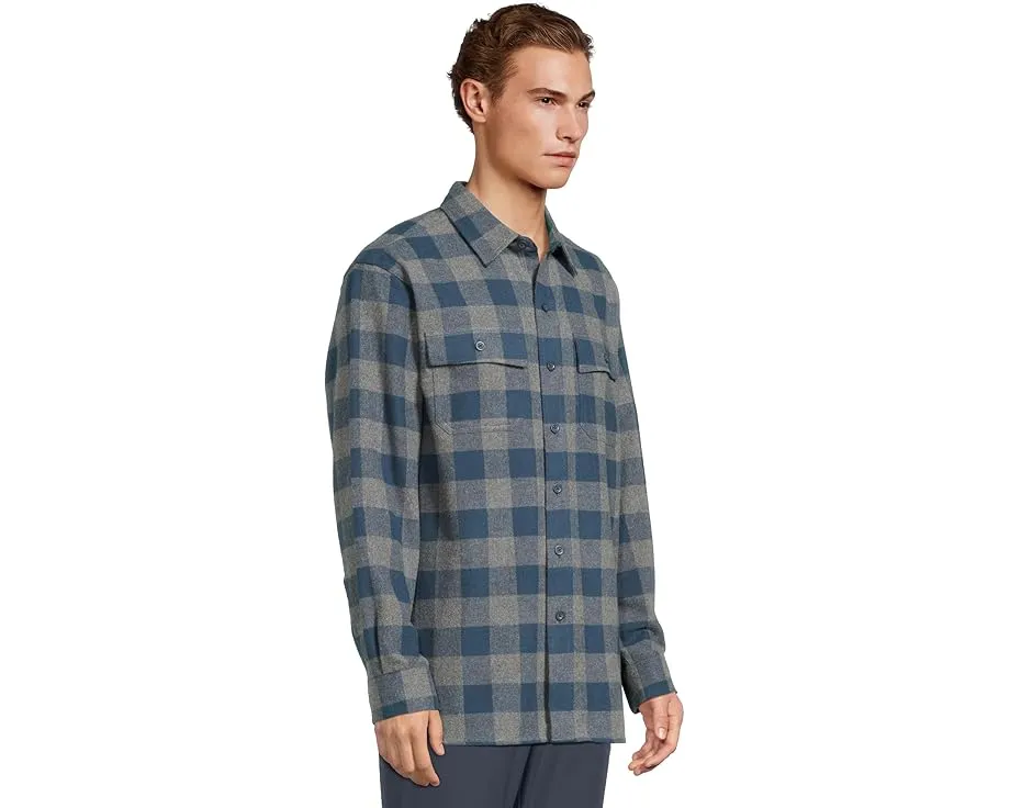 Рубашка L.L.Bean из замши в клетку традиционного кроя