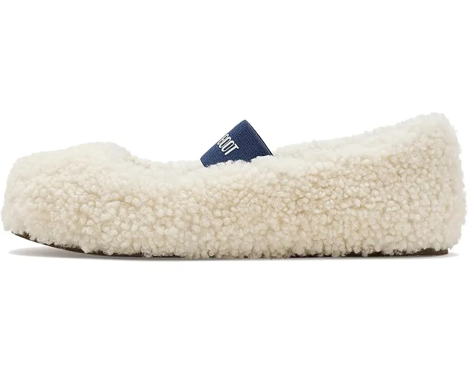 Балетки Shearling Ballerina на плоской подошве от MOON BOOT