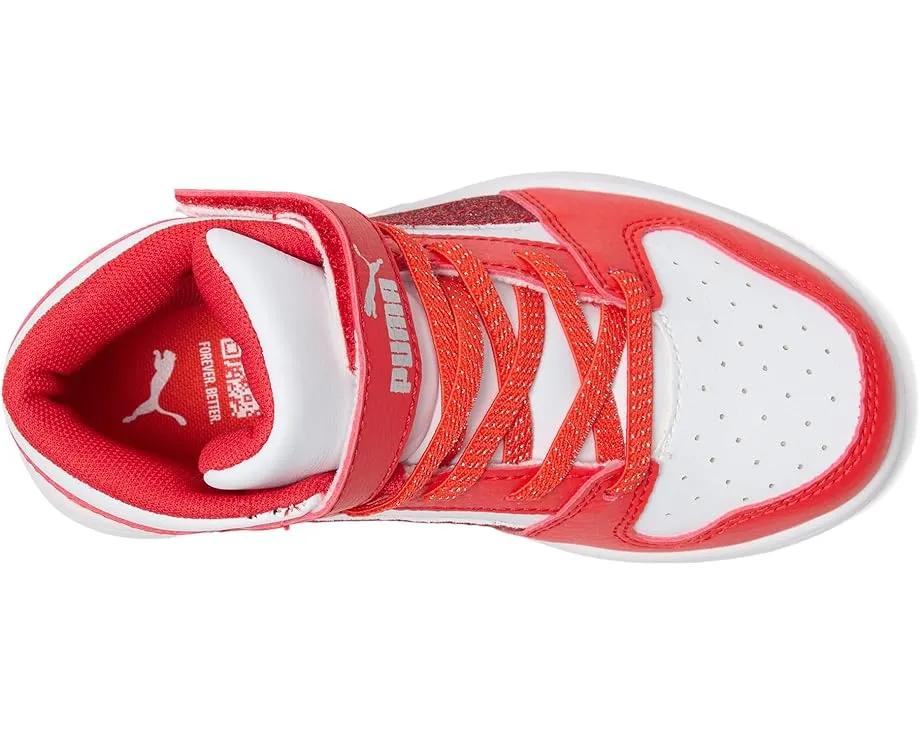 Кроссовки PUMA Kids Rebound Layup Mid на липучках с промежуточной подошвой EVA