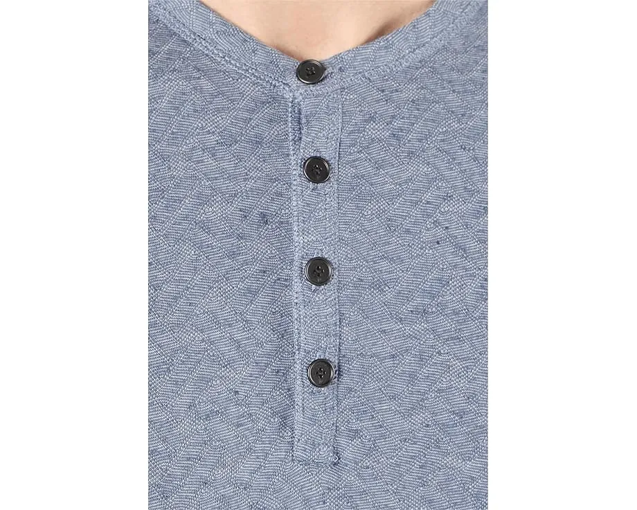 Футболка John Varvatos Elm Henley с длинным рукавом