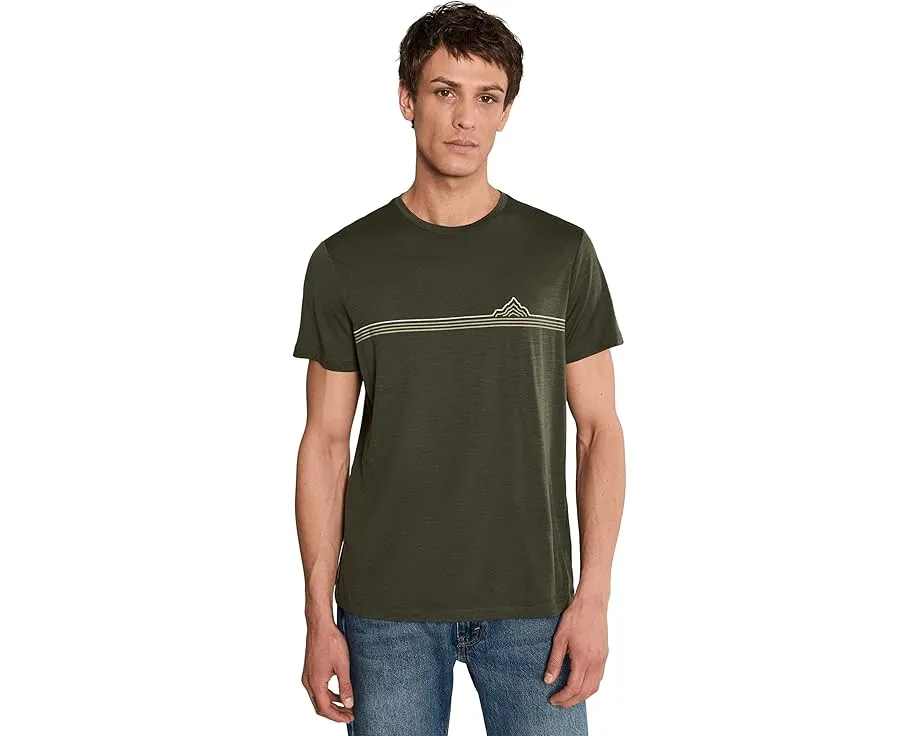 Футболка Icebreaker Merino 150 Tech Lite с коротким рукавом и полосками из мериносовой шерсти