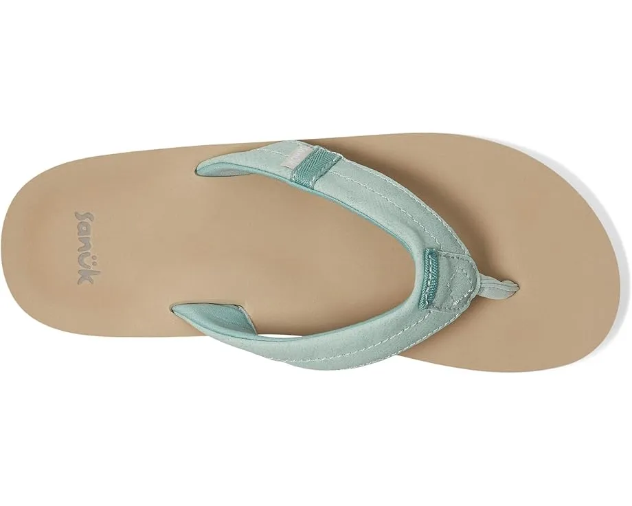 Сандалии Sanuk Sawyer с ремешком из экокожи и стелькой из переработанного полиэстера