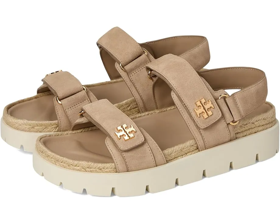 Сандалии Tory Burch Kira Rope Sport Sandal с ремешками на липучке и кожаной стелькой