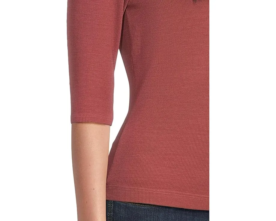 Кроп-топ Michael Stars Maeve из вискозы с коротким рукавом