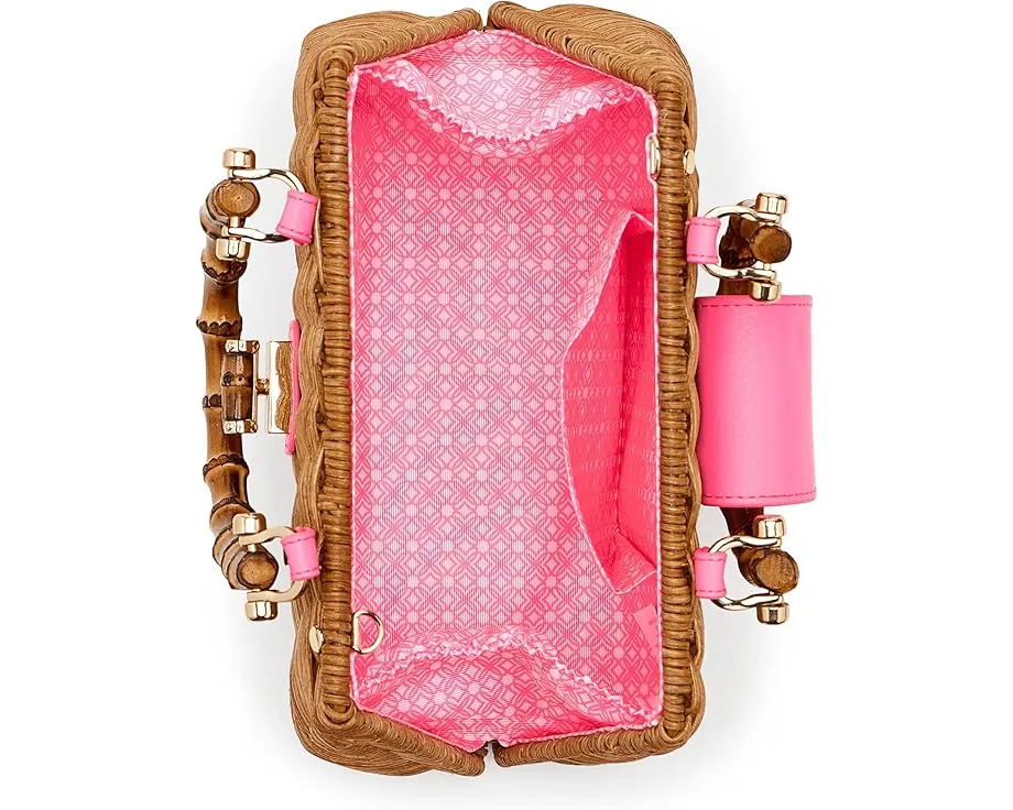 Сумка Lilly Pulitzer с бамбуковой ручкой и ремнем через плечо