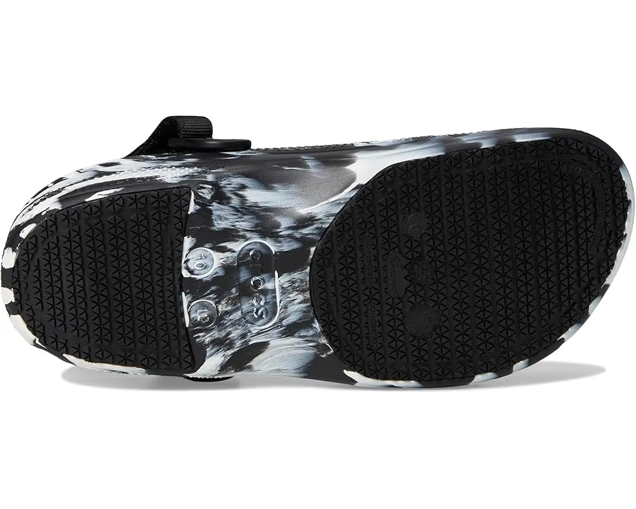 Классические рабочие сабо Crocs с противоскользящей подошвой и регулируемым ремешком