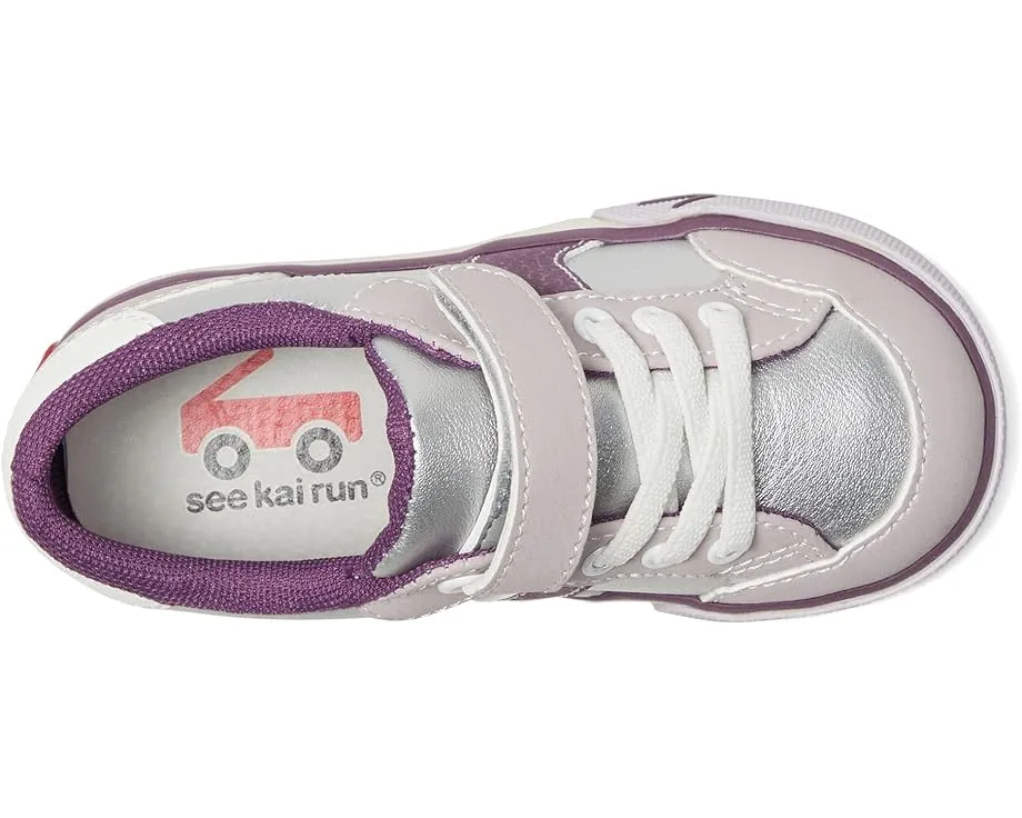 Детские кроссовки Connor с кожаным верхом и резиновым мыском от See Kai Run