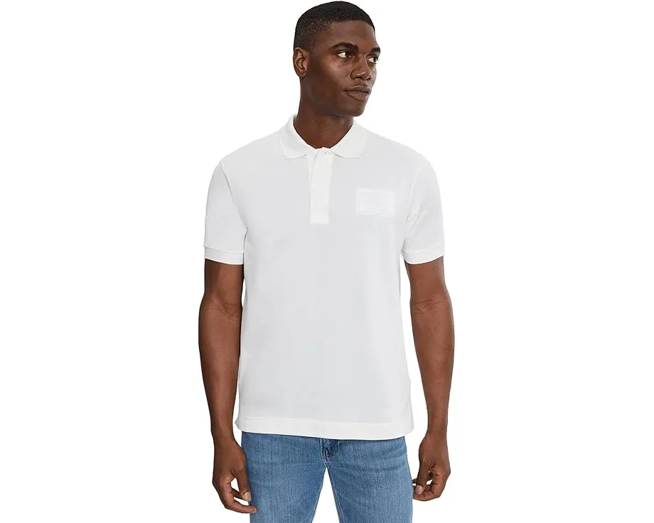 Поло Lacoste Classic Fit с тисненым логотипом из хлопка petit pique