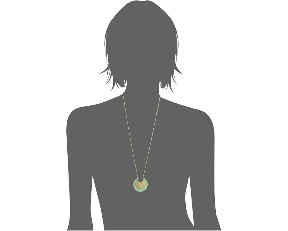 Кулон Lucky Brand Pendant Moon с подвеской в виде луны и золотистым покрытием