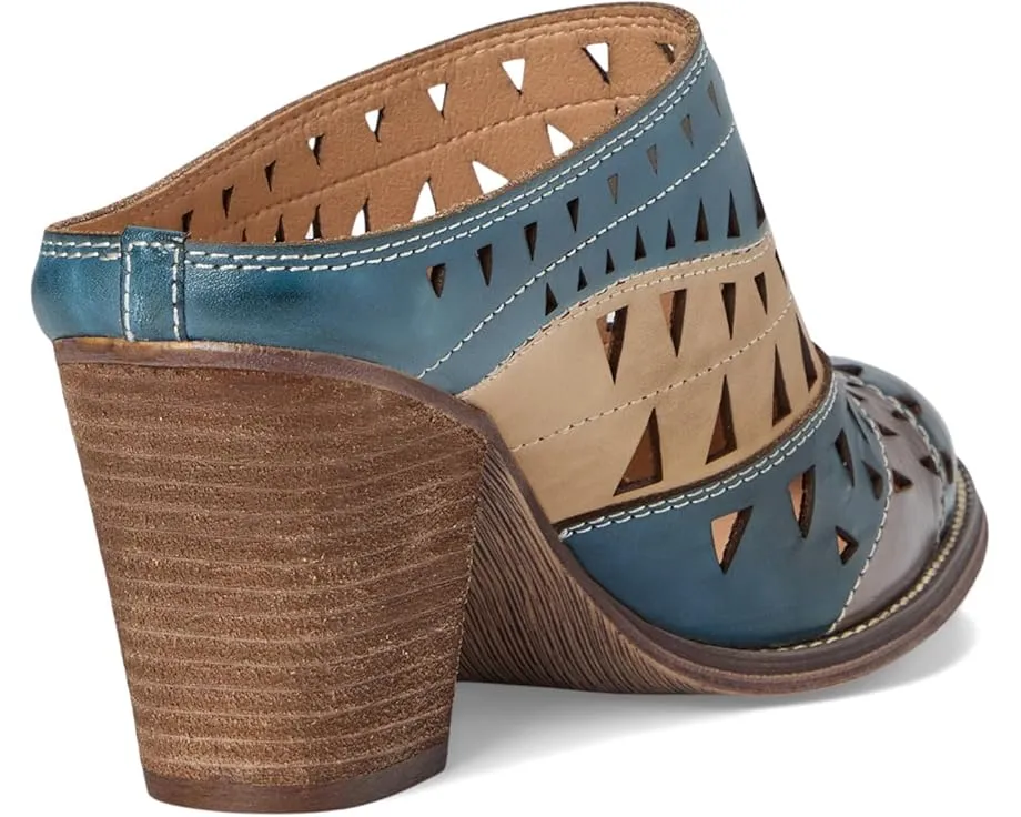 L'Artiste by Spring Step мюли Fantasee с лазерной резкой и ручной росписью