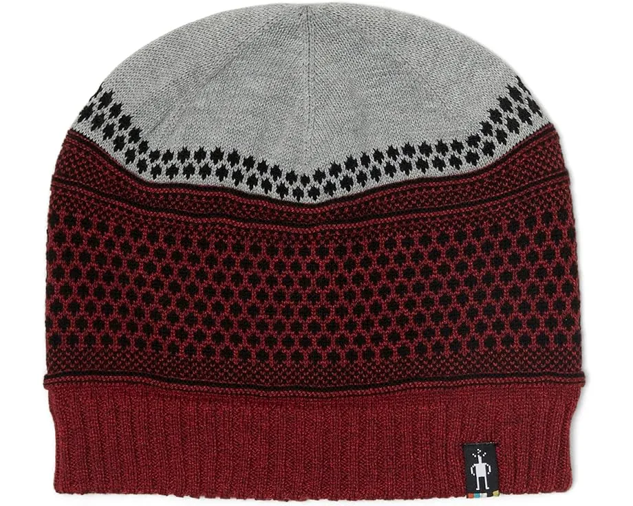 Smartwool вязаная шапка Popcorn Cable Reversible с узором