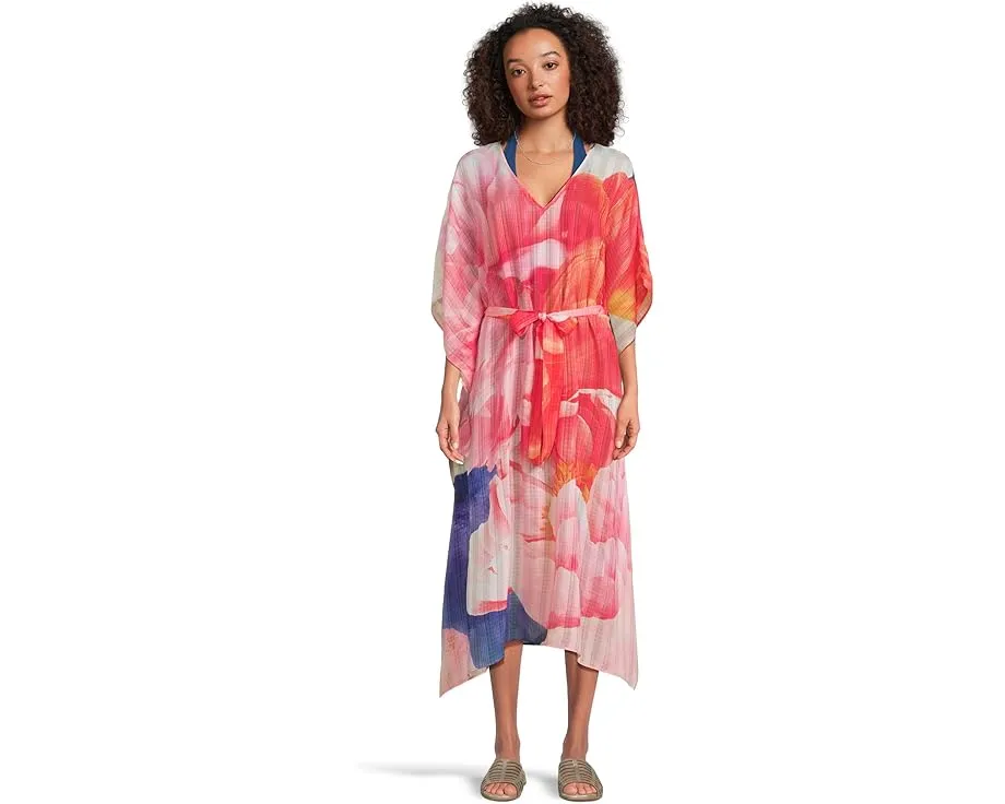 Tommy Bahama туника с поясом и художественным принтом