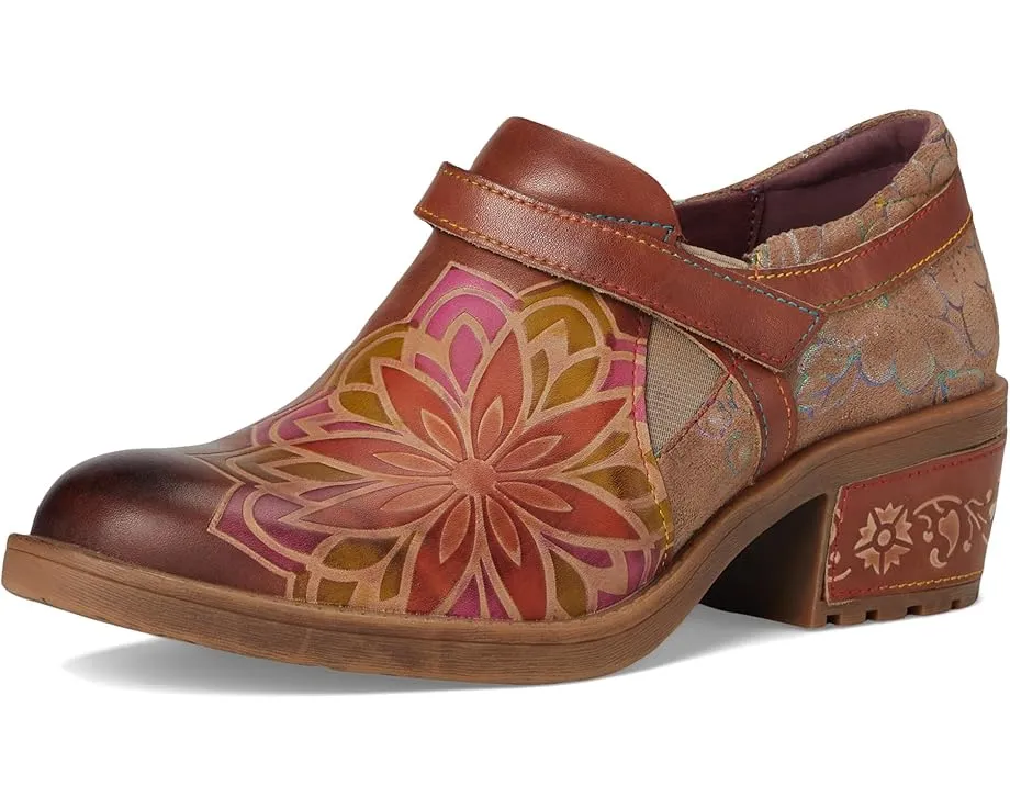 Лоферы Mastella с застежкой на липучке и каблуком 4 см