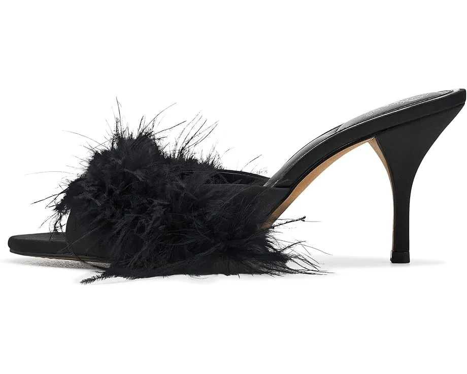 Сандалии-мюли Vince Camuto Paelly на высоком каблуке с перьями