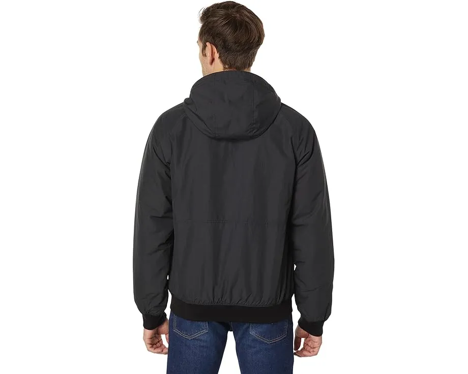 Утепленная куртка-бомбер L.L.Bean с капюшоном на флисовой подкладке