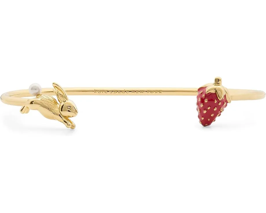 Браслет-манжета Kate Spade New York Secret Garden Strawberry Cuff
