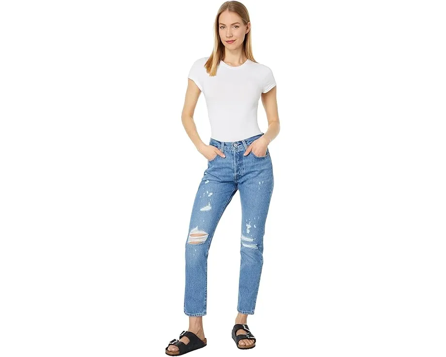 Джинсы Levi's Premium 501 Skinny с прямыми штанинами и застежкой на пуговицах
