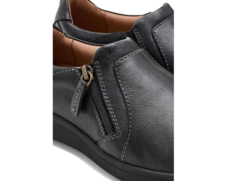 Кеды Clarks Nalle Lilac на шнуровке из черной кожи