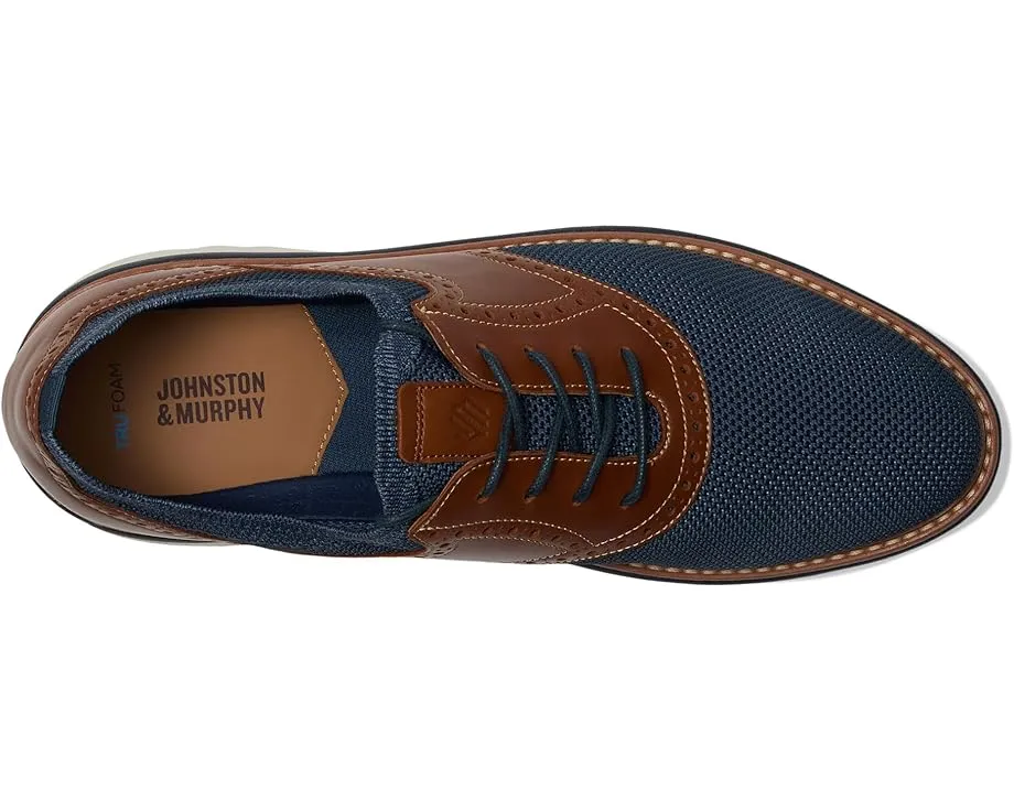 Johnston & Murphy Braydon Knit Saddle с трикотажным верхом и подошвой TRUFOAM