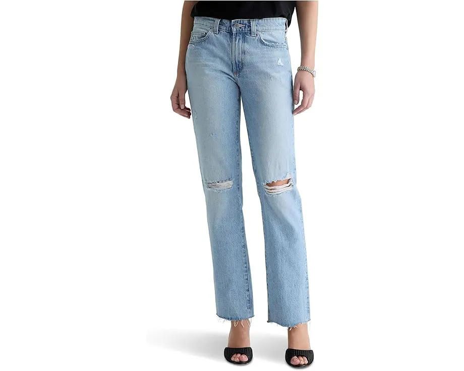 Джинсы AG Jeans Sandra Slim Straight с низкой посадкой