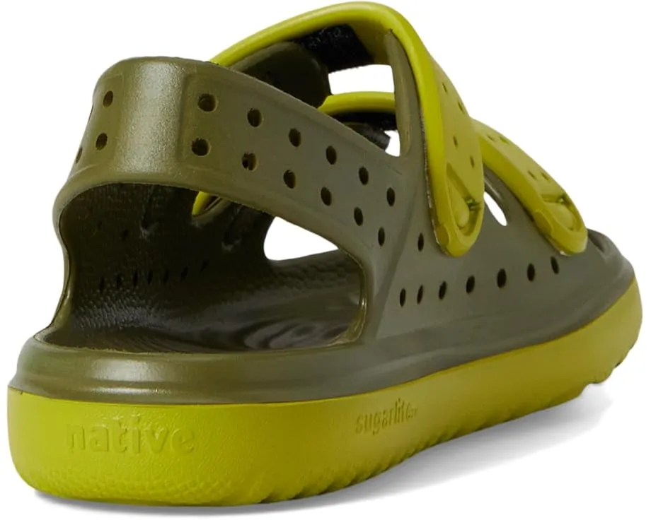 Детские сандалии Native Shoes Chase с круглым носком и тройными регулируемыми ремешками