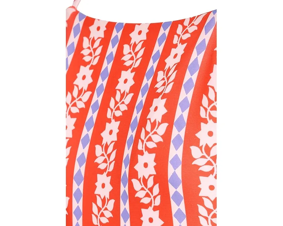 Детский обратный цельный купальник Maaji Kids Vintage Bloom Eagle с квадратным вырезом и регулируемыми бретелями