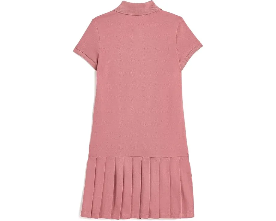 Платье Polo Ralph Lauren плиссе из сетки stretch с поло