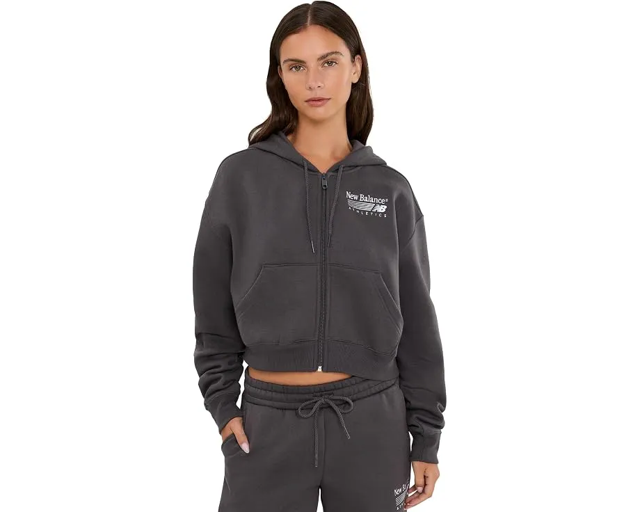 Флисовая кофта Trackside Full Zip New Balance черная