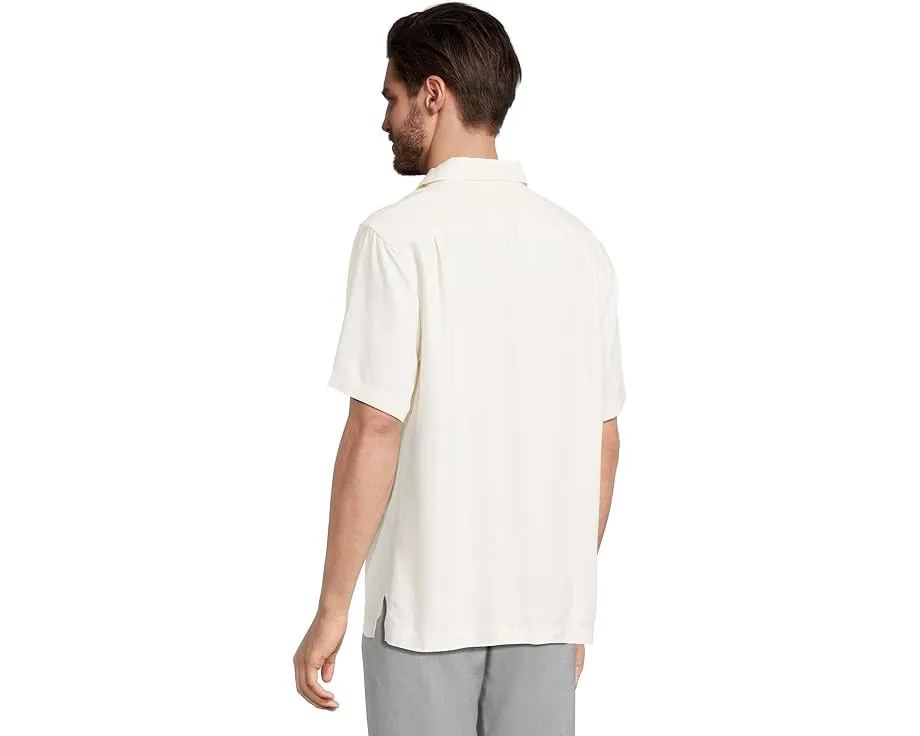 Шелковая рубашка Tommy Bahama Maui Border с жаккардовым узором