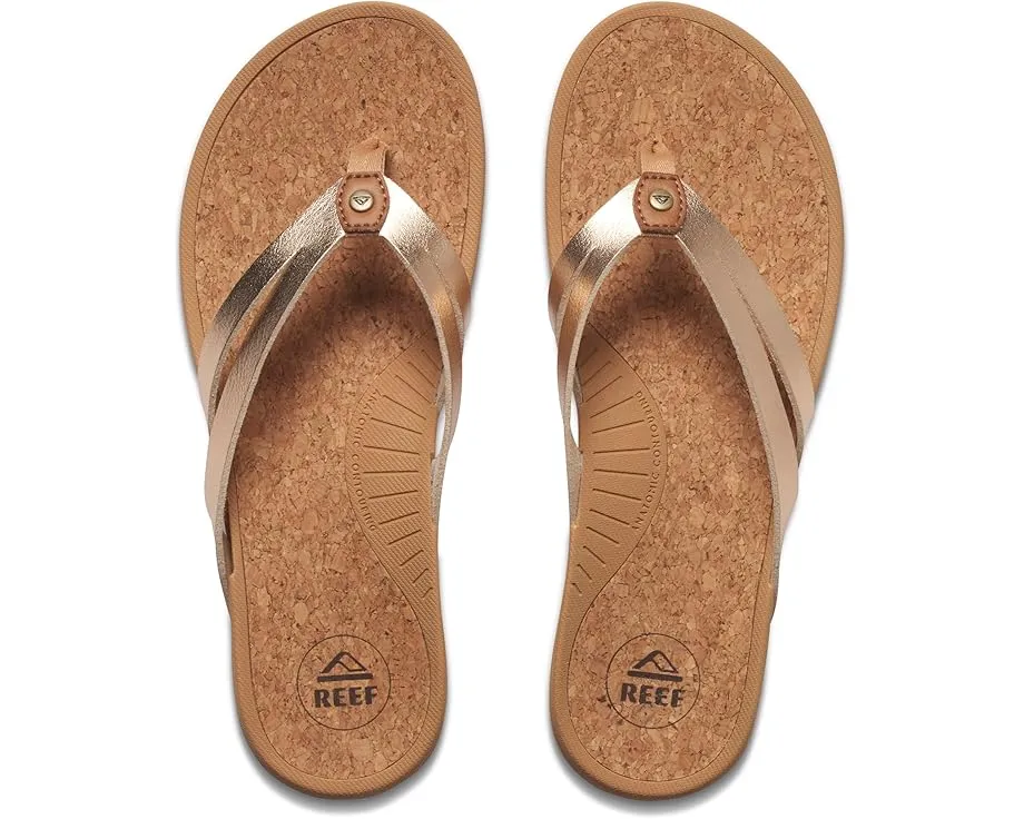 Шлепанцы Reef Pacific Joy из веганской кожи с двойным ремешком