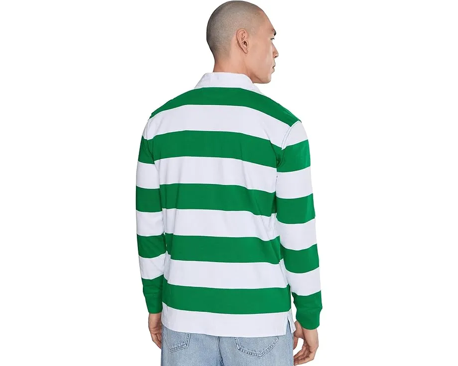 Рубашка-поло Polo Ralph Lauren Iconic Rugby с крашеной в массе полоской и вышивкой