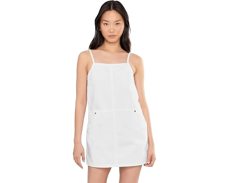 Head It The Clouds Tank Dress in White