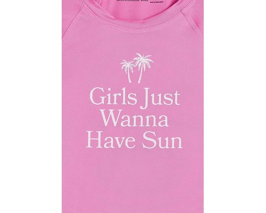 Рашгард с длинным рукавом и принтом abercrombie kids для детей