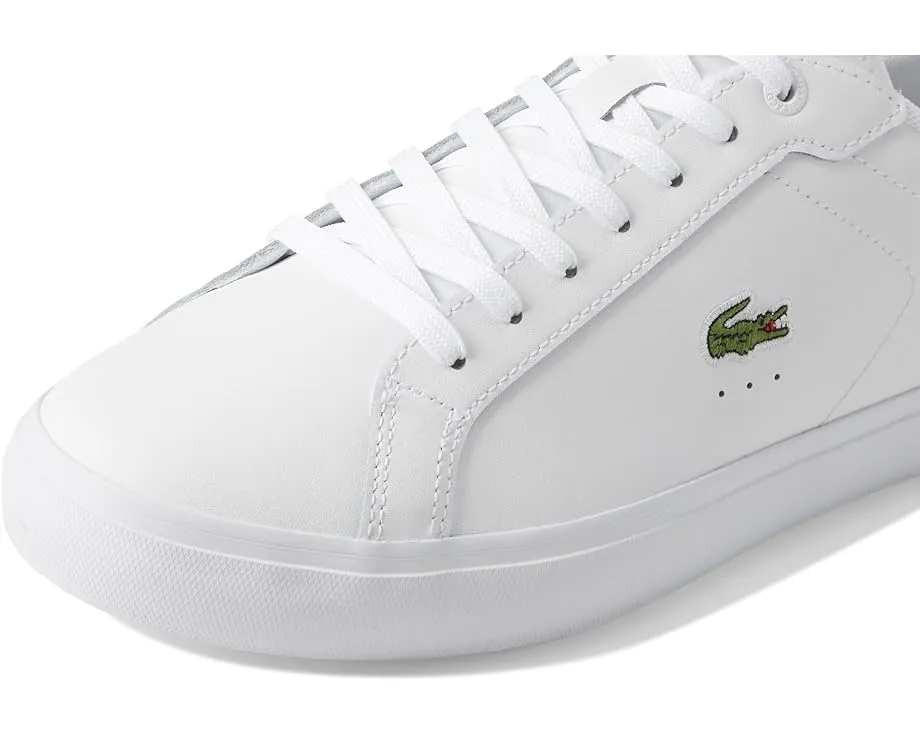 Кроссовки Lacoste Powercourt с верхом из кожи и контрастным крокодилом