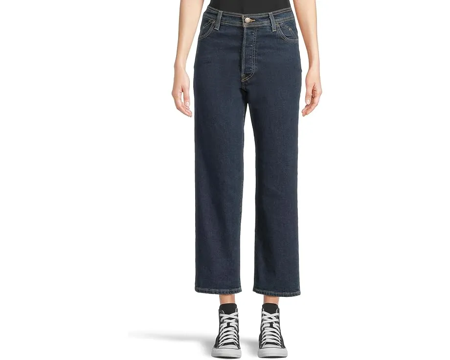 Джинсы Riveted Ribcage Straight Ankle Levi's с высокой талией