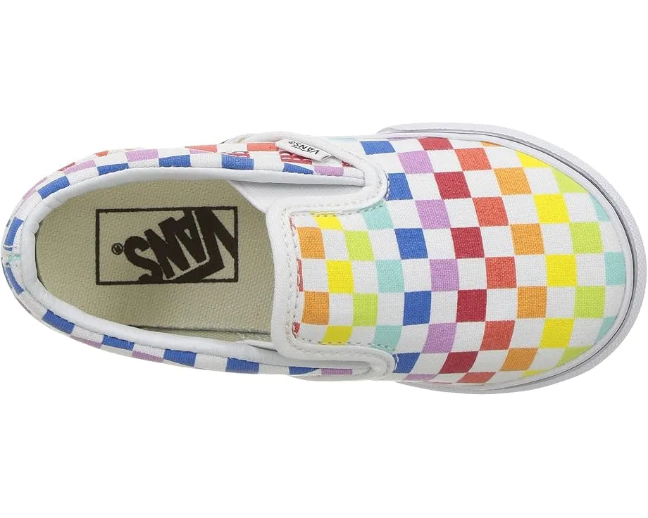 Слипоны Vans Classic Slip-On для малышей цвет Rainbow True White