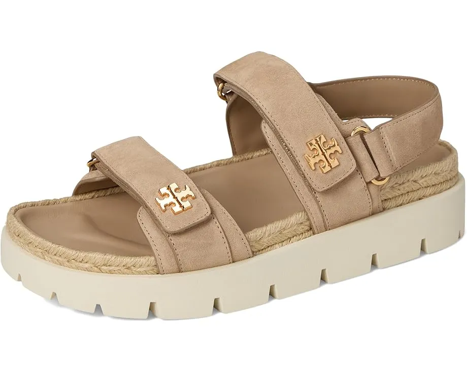 Сандалии Tory Burch Kira Rope Sport Sandal с ремешками на липучке и кожаной стелькой