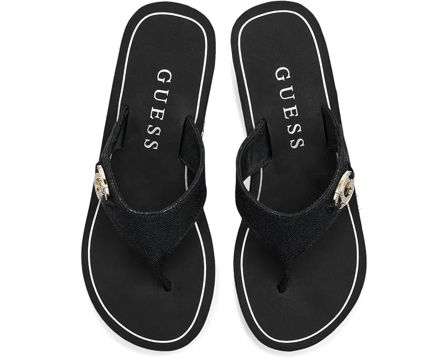 Босоножки на платформе Shai с клиновидным каблуком и текстильным верхом GUESS