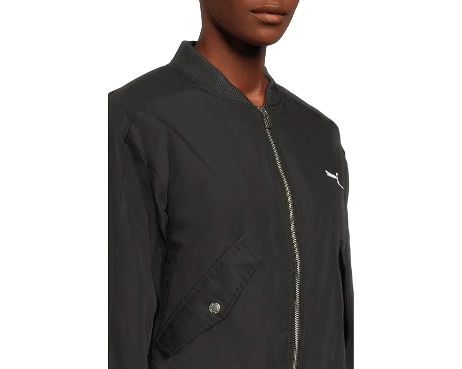 Куртка-бомбер PUMA T7 Satin с ребристыми манжетами
